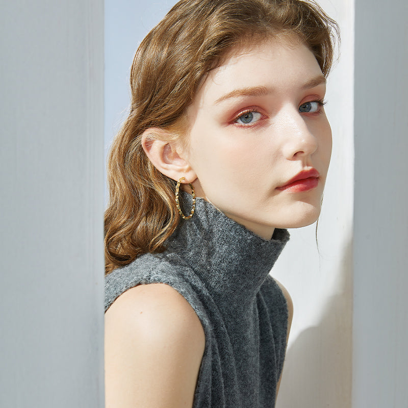 Minimalist Gold Hoops