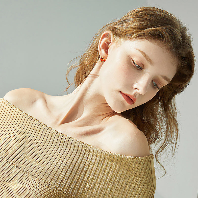 Dainty Maple Leaf Studs