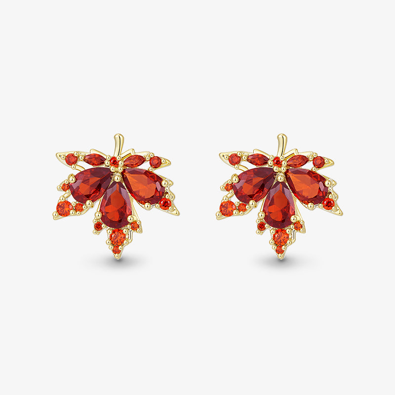 Dainty Maple Leaf Studs