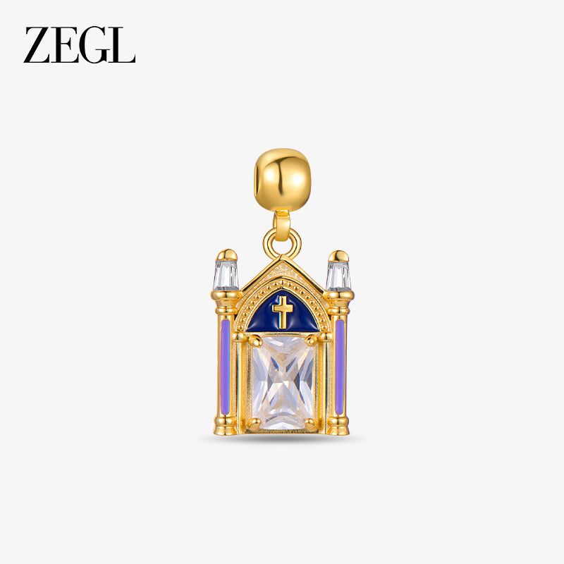 Virgin Mary Jesus Cross & Cathedral DIY Charms