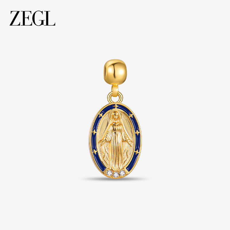Virgin Mary Jesus Cross & Cathedral DIY Charms