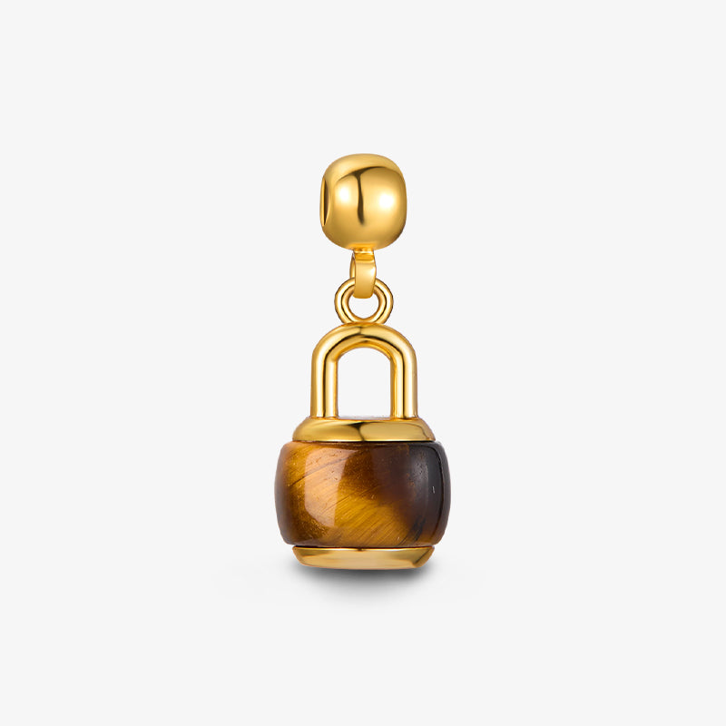 Tiger Eye Lock Charm