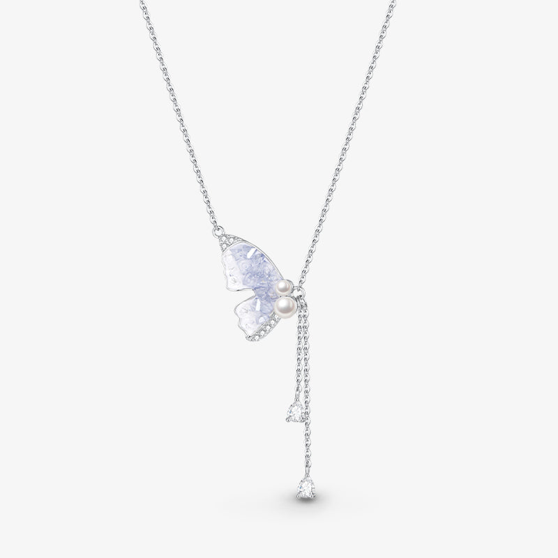Ice Crystal Butterfly Necklace