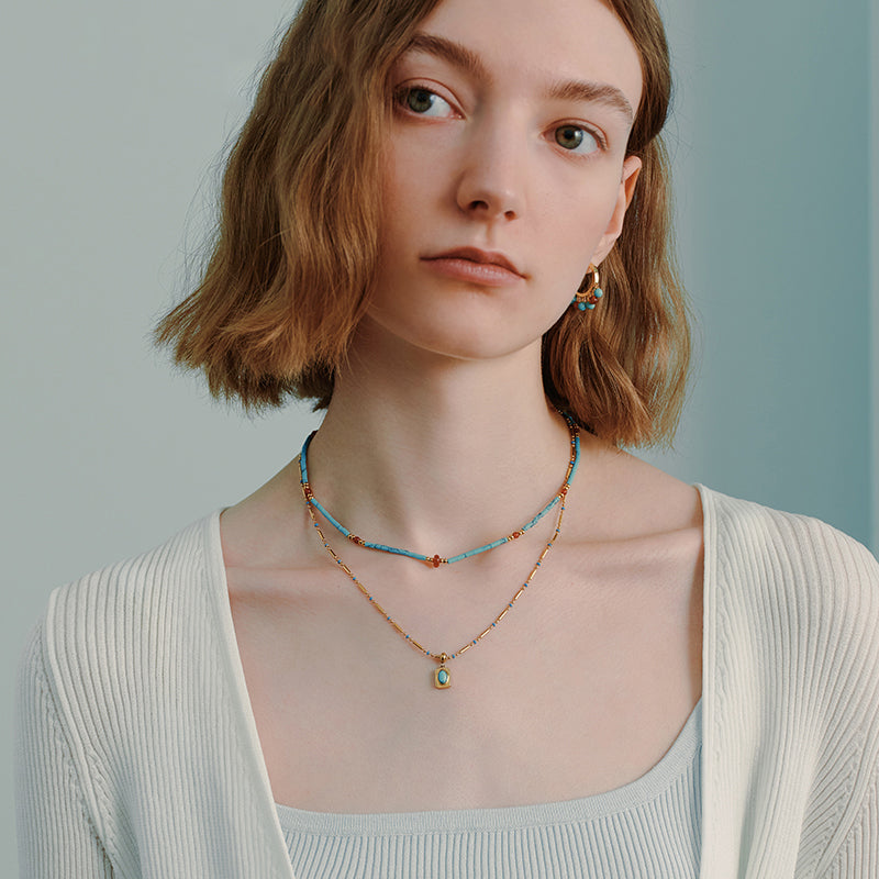 Azure Turquoise Necklace Set