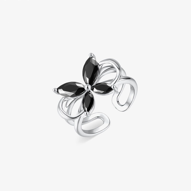 Adjustable Shadow Butterfly Ring
