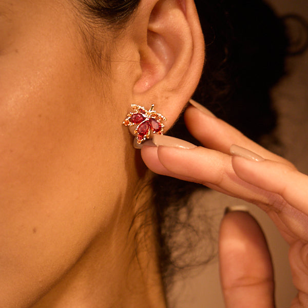 Dainty Maple Leaf Studs