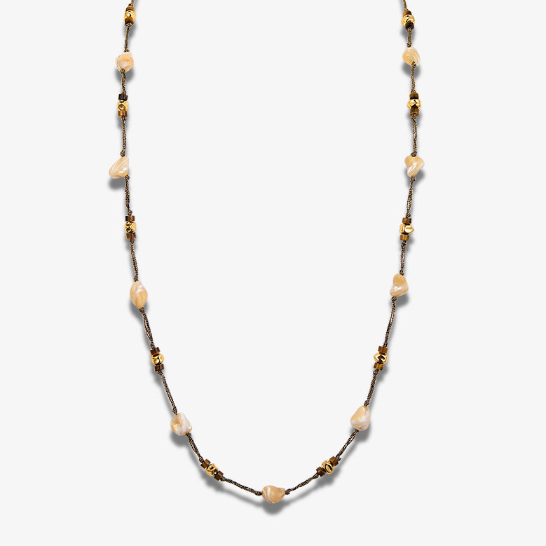 Shell Tiger Eye Necklace