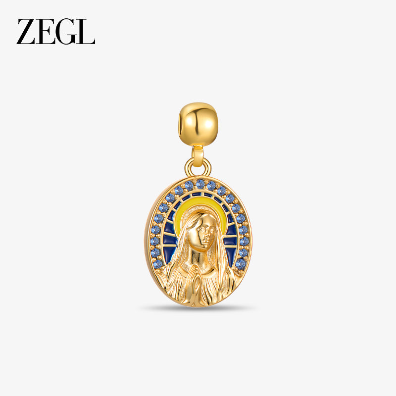 Virgin Mary Jesus Cross & Cathedral DIY Charms