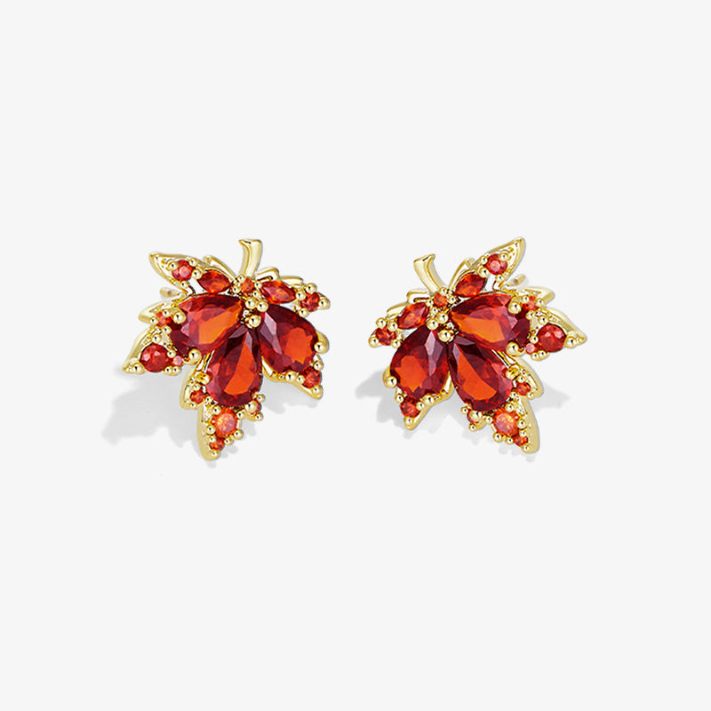 Dainty Maple Leaf Studs