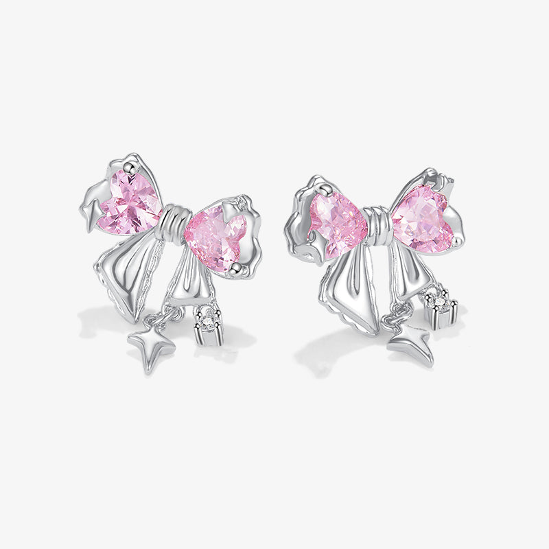 Luxe Bow Tassel Earrings