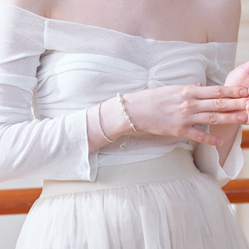 Layered Crushed Silver Bracelet